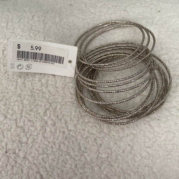 H&M Silver & Gold Bangle Bracelets - Picture 2 of 4